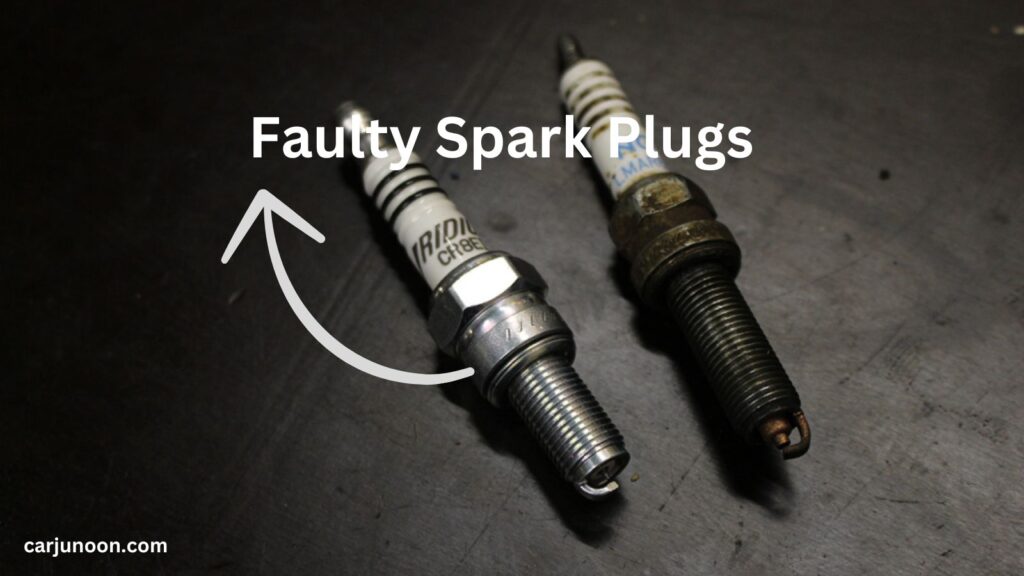 Faulty Spark Plugs causes car hesitate